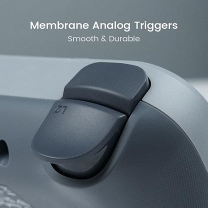 GameSir Tegenaria Lite Wired Controller for PC, 1000Hz Polling Rate, Hall Effect Joysticks and 2 Remappable Buttons, Dual Vibration, Turbo, PC Gaming Controller for Steam/Android/iOS/Switch(White) - color: White