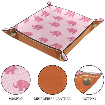 Cute Elephants Dice Tray Dice Rolling Tray Folding Dice Holder for Dice Games, Like RPG, DND and Other Table Games - color: Multi 10
