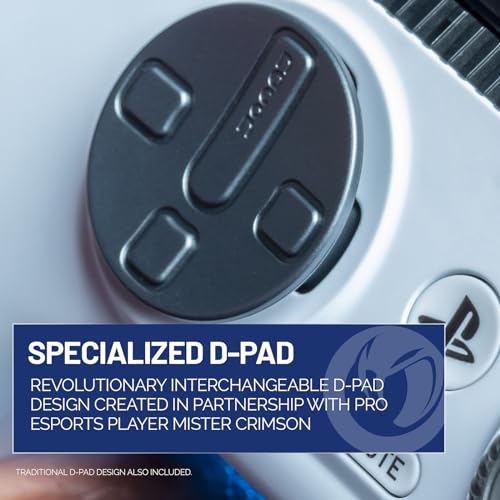 Nacon Revolution 5 Pro Officially Licensed PlayStation Wireless Controller | For PS5 / PS4 / PC - Hall Effect Joysticks and Triggers, Trigger Stops, Mappable Buttons, 8-way and 4-Way D-pad - White - color: White