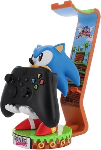 Exquisite Gaming Sonic Deluxe Light Up Headphone Stand, Device Holder & Phone Stand with USB-C Cable