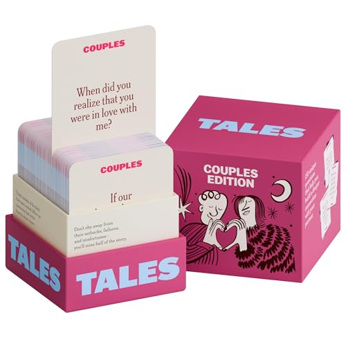 TALES 150 Conversation Cards, Perfect for Dinners, Road Trips, Classrooms & Game Nights, Gifts & Gatherings, Conversation Starters to Spark Creativity (Couples Edition) - color: Couples Edition