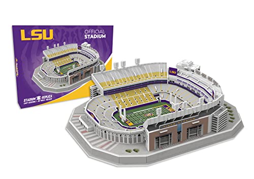 Pro Lion 3D Jigsaw Puzzle of Tiger Big Stadium Construction Building Kits - 88 Pieces | LSU Tigers Football League Gifts for Boys, Adults, Men & Kids Aged 7+ | Puzzles Games Kit for Creative Fans - style: Sport, Realistic