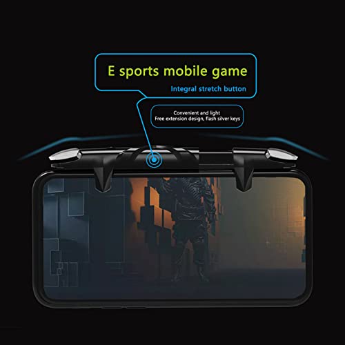 Heayzoki Mobile Game Joystick, Phone Controller Mobile Controller Pulse Automatic High Frequency Click 4 Speed Mobile Game Controller for Gamepads, Android Gaming [Video