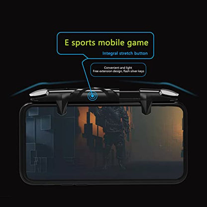 Heayzoki Mobile Game Joystick, Phone Controller Mobile Controller Pulse Automatic High Frequency Click 4 Speed Mobile Game Controller for Gamepads, Android Gaming [Video