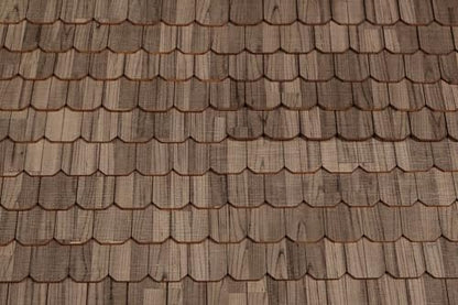 Miniature Roof Shingle Strips for 1:12 Scale Dollhouse Roofing | Set of 25 strips, REDUCIO! - color: Creamy Gray