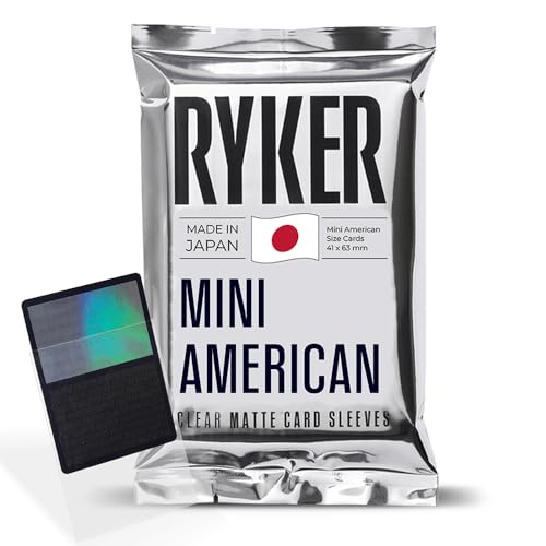 Ryker Mini American Board Game Sleeves Card Protectors (100 Qty, Clear, 41x63 mm) - size: Mini American