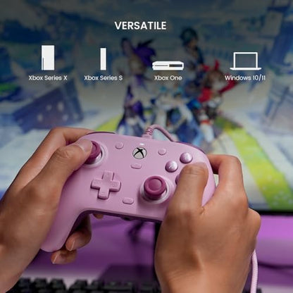 GameSir G7 SE Wired Controller for Xbox Series X|S, Xbox One & Windows 10/11, Plug and Play Gaming Gamepad with Hall Effect Joysticks/Hall Trigger, 3.5mm Audio Jack (Purple) - color: Purple