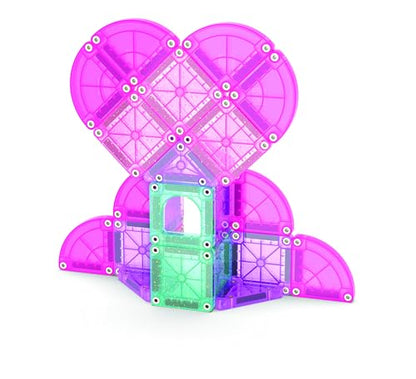 MAGNA-TILES microMAGS 26-Piece Heart to Heart Travel Set, The Original Magnetic Building Brand - style: Heart to Heart