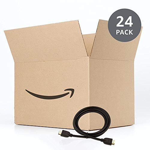 Amazon Basics High-Speed 4K Ultra HD HDMI 2.0 Cable for Blu-ray, 6 feet, 24-Pack, 18 Gbps, 60 Hz, 2160p, Male-to-Male, Ethernet Ready, 3D, Black - size: 6 Feet
