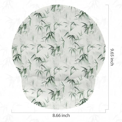 Ergonomic Mouse Pad with Wrist Support,Non-Slip Rubber Base for Computer Laptop & Mac,Lightweight Rest for Home,Office & Travel (Bamboo Leaf) - color: Bamboo Leaf
