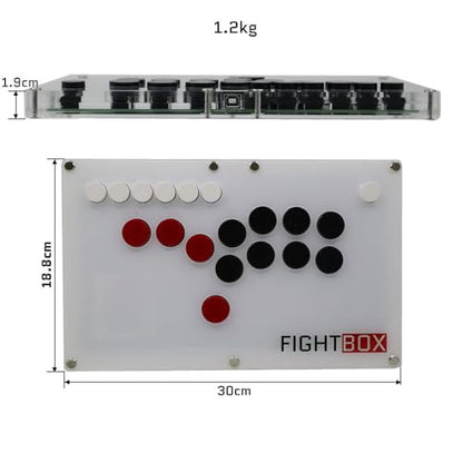 FightBox B1-PS5 All Button Leverless Arcade Fight Stick Game Controller Compatible With PC/PS3/PS4/PS5