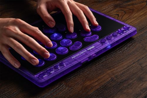 8BitDo All-Button Arcade Controller for Switch & Windows, Signature Edition | Leverless, All-button, Ultimate precision, Low-profile Linear Switches, 4 Programmable Buttons, Hot-swappable PCB, Ultra thin - color: Signature Edition
