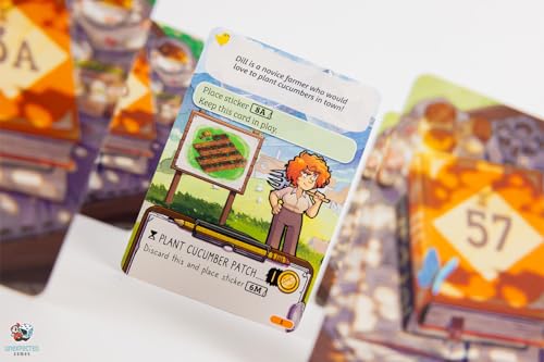 Asmodee Cozy Stickerville Board Game - Narrative Strategy Game of Village Building & Storytelling, Family-Friendly Fun for Kids & Adults, Ages 8+, 1-6 Players, 30 Minute Playtime