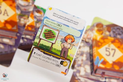 Asmodee Cozy Stickerville Board Game - Narrative Strategy Game of Village Building & Storytelling, Family-Friendly Fun for Kids & Adults, Ages 8+, 1-6 Players, 30 Minute Playtime