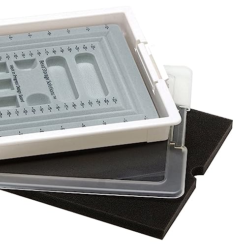 Bead Storage Solutions Durable Landscape Clear Plastic 4-Piece Work in Progress Bead Storage Tray for Craft Organization, White - style: 4-Piece