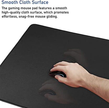 Large Extended Gaming Mouse Pad with Stitched Edges (31.5X15.7In) Mousepad | Mouse Pad, Non-Slip Natural Rubber Base,Waterproof Computer Keyboard Pad Mat for Esports Pros/Gamer/Desktop/Office/Home