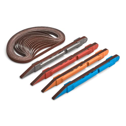 1/4" Sanding Detailer Coarse Grit Kit for Wood Working, Model Building, 3D Printing, Detail Sanding