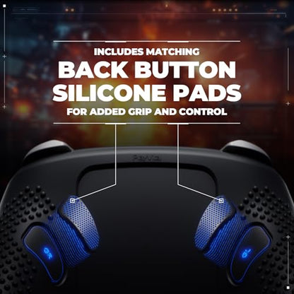 PlayVital Silicone Cover Skin for Nintendo Switch 2 Pro Controller – 3D Studded Edition Anti-Slip Grip Protector Case for Switch 2 Pro with Back Button Cap, Thumb Grips & Sticker - Black - color: Black