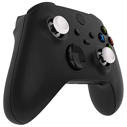 eXtremeRate Replacement Thumbsticks for Xbox Controller, Joysticks Repair Kit for Xbox Series X/S, One (Standard, Elite V1), Custom Analog Stick Button - White & Clear - color: Clear White