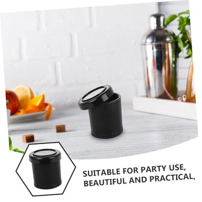 VICASKY 1set Silent Dice Cup Set with Lid Low Noise Shaker for Ktv Parties and Liars Dice Games Compact and Stylish Leatherette Design with Felt-Lined Interior with Base