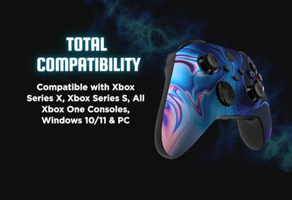 Stealth Controllers Wireless Controller for Xbox Series S, Xbox Series X, Xbox One - Soft Touch Feel - Custom Series S/X Controller (Purple Swirl) - color: Purple Swirl