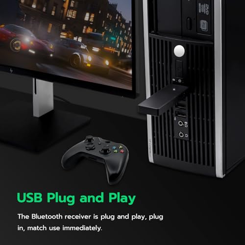 Mcbazel Wireless Adapter for Xbox Controller, Wireless Gaming Adapter for Xbox One, One X/S, Elite 2, Series X/S, Xbox Controller, Compatible with PC, Windows 11/10/8/8.1/7 (USB 2.0/3.0)