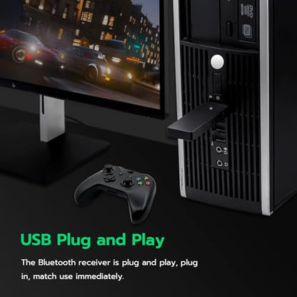 Mcbazel Wireless Adapter for Xbox Controller, Wireless Gaming Adapter for Xbox One, One X/S, Elite 2, Series X/S, Xbox Controller, Compatible with PC, Windows 11/10/8/8.1/7 (USB 2.0/3.0)