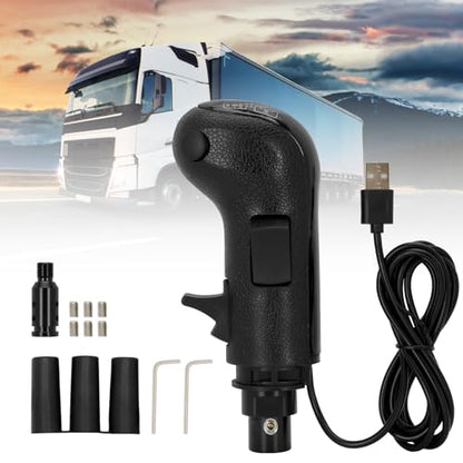 Besilo USB Truck Simulator Shifter for PC, Compatible with Logitech G25/G27/G29/G923, Thrustmaster TH8A – 18-Speed Gear Shift Lever for ATS & ETS2 – Semi Truck Shifter for Sim Racing Games