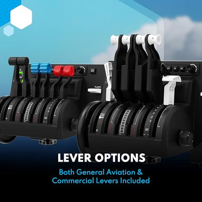 Honeycomb Bravo Throttle Quadrant — Flight Simulator Controls w/Autopilot, Annunciator Panel, Gear, Flaps, Trim Wheel — All-in-One Cockpit System w/Configurable Throttle Setup | Configurable 1-4 Engine Throttle, Autopilot and 14-Light Annunciator, Gear, F