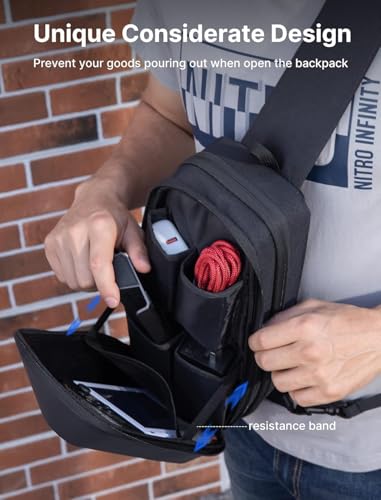 JSAUX Sling Bag for Steam Deck (OLED)/ROG Xbox Ally X (2025)/Xbox Ally/ROG Ally (X), Carrying Case with EVA Hard Shell, Double-layer Case for Docking Station & Accessories, Crossbody Bag for Travel