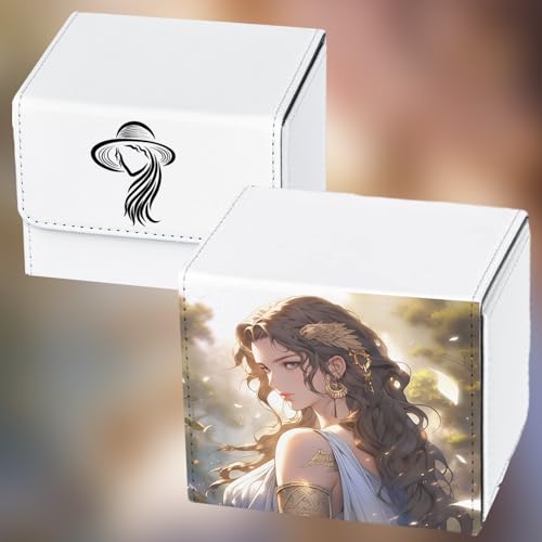 Custom Card Deck Box, Premium Leather Deck Case for TCG, MTG, CCG, OCG Storage, Make Your Own Card Cases, Compatible with Magic The Gathering - size: Horizontal