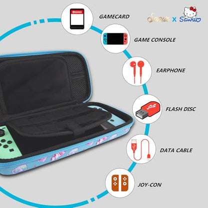 Sonix x Sanrio Carrying Case for Nintendo Switch 1, Protective Travel Case | Hello Kitty and Friends Frozen Treats - color: Hello Kitty & Friends Frozen Treats