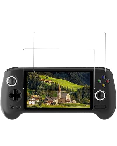 [2 Park] Screen Protector for RG556 5.48 Inch Handheld Game Consoles Tempered Glass Film, Screen Protector for AntiBoring Games RG556 Handheld Gaming Anti-Scratch & Sensitive & 9H Hardness