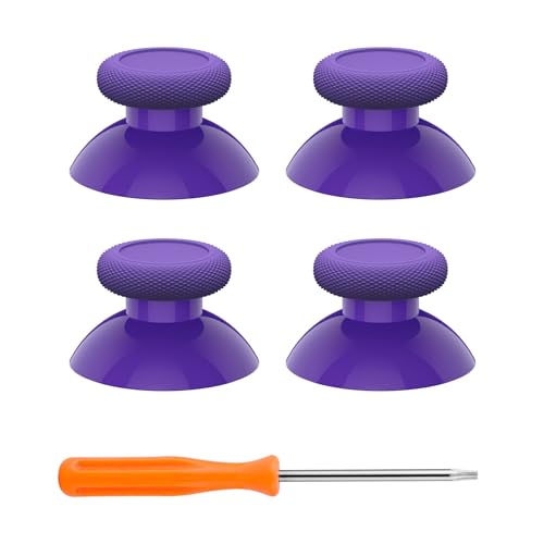 eXtremeRate Replacement Controller Joystick for Xbox One - 4 PCS Purple Thumbsticks Analog Thumb Sticks Parts for Xbox Series X/S, Xbox One S/X, Elite Controller with Repair Kit Screwdriver - color: Purple