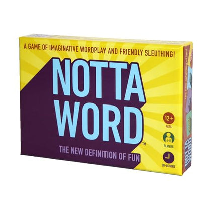 NOTTA WORD®: Define The Undefined. A Hilarious and Mysterious Twist on Word Games. A Fast-paced Party Game That’s Great for Groups.