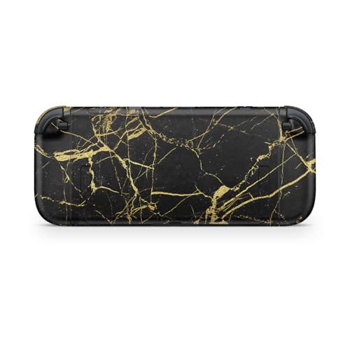 Gaming Skin Compatible with Nintendo Switch 2 Console Only - Black Gold Marble - Premium 3M Vinyl Protective Wrap Decal Cover - Easy to Apply | Crafted in The USA by MightySkins - color: Black Gold Marble, size: Switch 2 Console Skin Only, style: Matte Fi