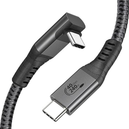 XAOSUN 240W USB 4 Cable for Thunderbolt 4 Cable, 6ft USB C Data Cable 40Gbps Transfer, 8K 4K Display, Compatible with ROG Ally, Steam Deck, Switch, eGPU, MacBook, Docks - size: 6FT