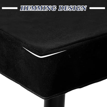 Frienda Game Table Cover Felt Game Tablecover Folding Tablecloth for Card for Playing Poker Cards Mahjong Puzzles Board Games, Table Not Included (Black,34 x 34 x 4 Inch)