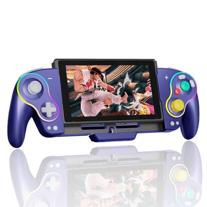 QRD Stellar V3 Handheld Controller for Switch,Switch OLED,Hall Effect Joystick,Mechanical/Macro Back Buttons,Rumble, Motion Sensing