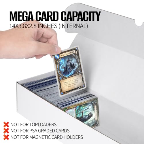 4 Pack Cardboard Card Storage Box, 800 Count Trading Card Storage Box Cardboard, Bulk Card Storage Box, Bulk Trading Card Organizer Box for Sports Baseball TCG and MTG Cards | 800 Count Trading Card Storage Box Cardboard, Bulk Trading Card Organizer Box f