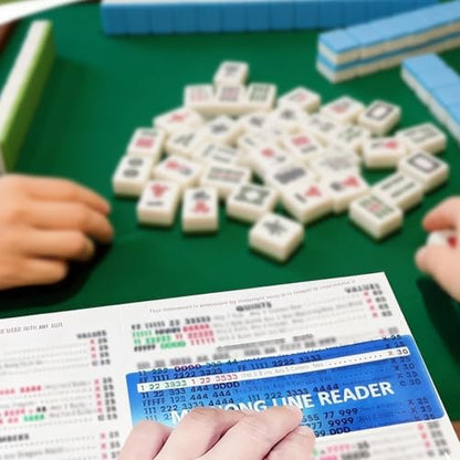 6 Pack Mahjong Line Finder,Line Reader, Easy Guide for Beginners, Durable Mahjong Helper for Family and Friends