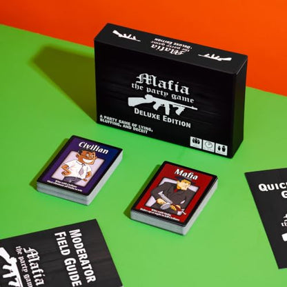 Mafia the Party Game, Bluffing and Deception Card Game for Adults and Teens | Uncover hidden identities, outsmart opponents, and survive the night in this thrilling social deduction party game