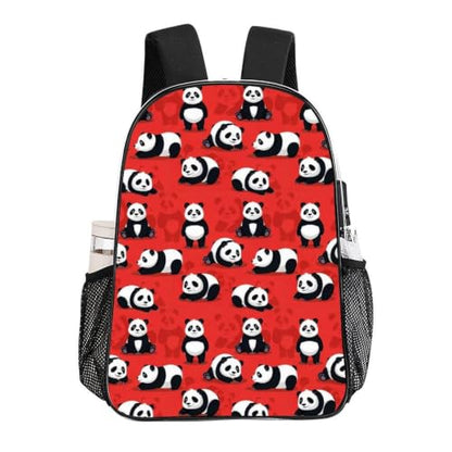 Waterproof Clear Beach Backpack Large Capacity PVC See Through Bag | Waterproof, Bear Panda Red, Transparent Daypack, for Work Travel College Seaside Beach Trips - color: Pattern (497)