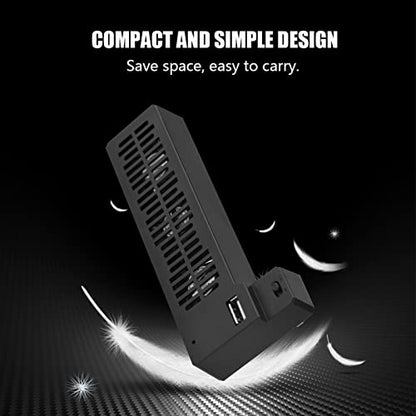 USB External Cooling Fan, Cooling Fan Docking Station, Side Mounted USB Cooling Fan Base Stand Dock for Game Console