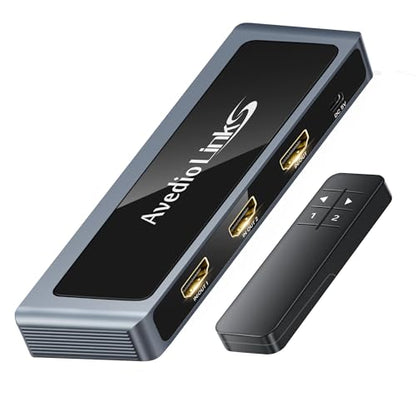 HDMI 2.1 Switch 8K@60Hz 4K@120Hz 2 in 1 Out with Remote | Works with PS5, Xbox Series X/S, Fire Stick, PC, Blu-ray players and other HDMI 2.1 devices