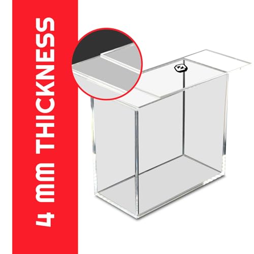 EVORETRO ETB Acrylic Case Protector for Pokemon, Sliding-Lid Design | 4 Pack | 4.0mm Thick | UV-Resistant & Acid-Free | Stackable | Clear | Scratch-Resistant | Not for Booster Box, UPC, SPC - style: ETB Lid (4)