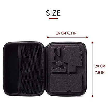 TEKCAM Action Camera Carrying Case Protective Storage Bag Compatible with Gopro Hero 13 12 11 10 9 8 7/AKASO EK7000/Brave 4/Brave 7 LE/Brave 8/APEXCAM/Dragon Touch Action Camera (Medium) - color: Case-Medium