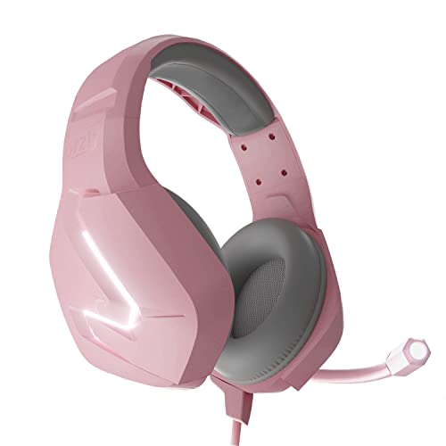 Orzly Gaming Headset (Pink) for PC and Gaming Consoles PS5, PS4, Xbox Series X | S, Xbox ONE, Nintendo Switch & Google Stadia Stereo Sound with Noise Cancelling mic - Hornet RXH-20 Nakuru Edition - color: Pink