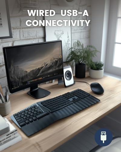 Perixx PERIMICE-508II Wired Vertical Ergonomic Mouse - 6 Buttons, Adjustable DPI 1000/1600/3200/6400, Optical Sensor, USB Plug and Play, Right-Handed, Black - style: Wired