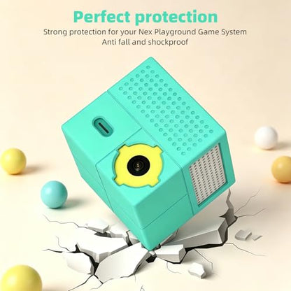 Silicone Protective Case for Nex Playground Console, Anti-Scratch Machine Cover with Precision Lens Cutout, Shockproof Sleeve for Active Home Gaming, Teal (1 Pack, Console Not Included)